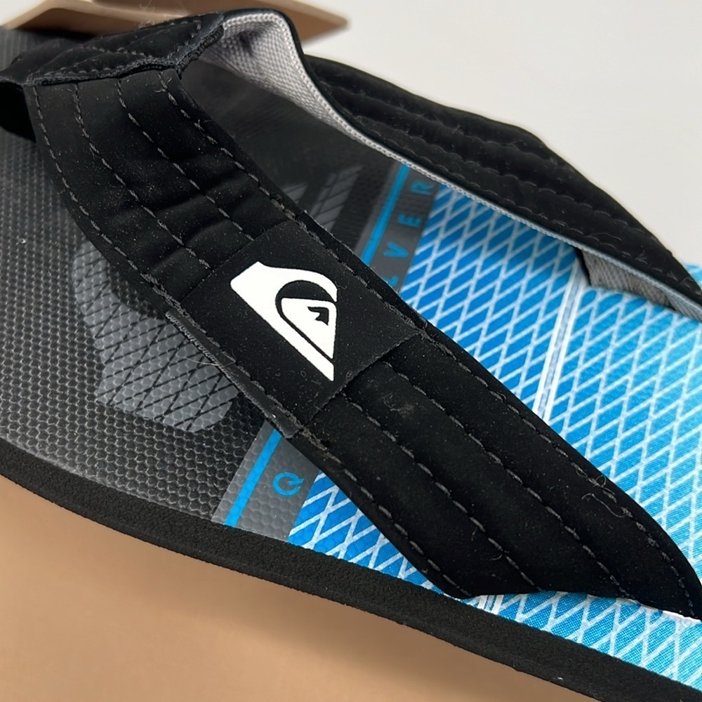 Quicksilver Men’s Size 13 Dune Black flip flops - Picture 5 of 8